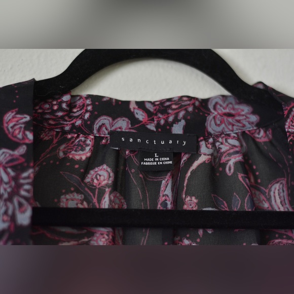 Sanctuary Long Sleeve Blouse Large NWOT - Picture 6 of 11